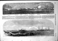 Antique Old Print Hm Hecla Leopard Reconnoitring Hango Harbour Finland 1854