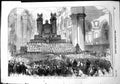 Original Old Antique Print Festival Sons Clergy St Pauls Cathedral 1854 19th
