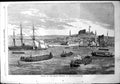 Antique Old Print Landing French Infantry Gallipoli Boats Crowded Siers 1854