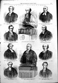 Antique Old Print Fast Day Sermons Lord Bishop London Rev H Mackenzie 1854 19th