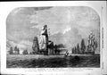 Antique Print Baltic Fleet Running Dover Straits Royal George Amphion 1854 19th