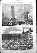 Old Antique Print Tower St Jacques La Boucherie Great Square Madrid 1854 19th