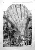 Antique Print Crystal Palace Sydenham War Rocket Making Monkey Driving1855 19th