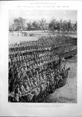 Antique Old Print Home Guard Rifle Assoc Pietermaritzburg Major Birch 1899 19th