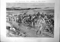 Antique Old Print Road Elandslaagte Mountain Battery Ladysmith Col Gough 1899