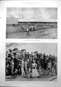 Antique Print Transvaal War Hospital Ladysmith Exodus Rand Coal Trucks 1899