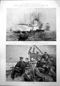 Antique Print General Buller Way Cape Moor Mule Battery Essex Regiment 1899