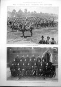 Antique Old Print Transvaal Infantry Artillery Northumberland Fusiliers 1899