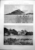 Antique Old Print Transvaal War Rhodesia Mafeking Stern Duty G Montbard 1899