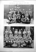 Antique Old Print Transvaal Maj Granet 62Nd Field Battery Maj Gen Hall 1899