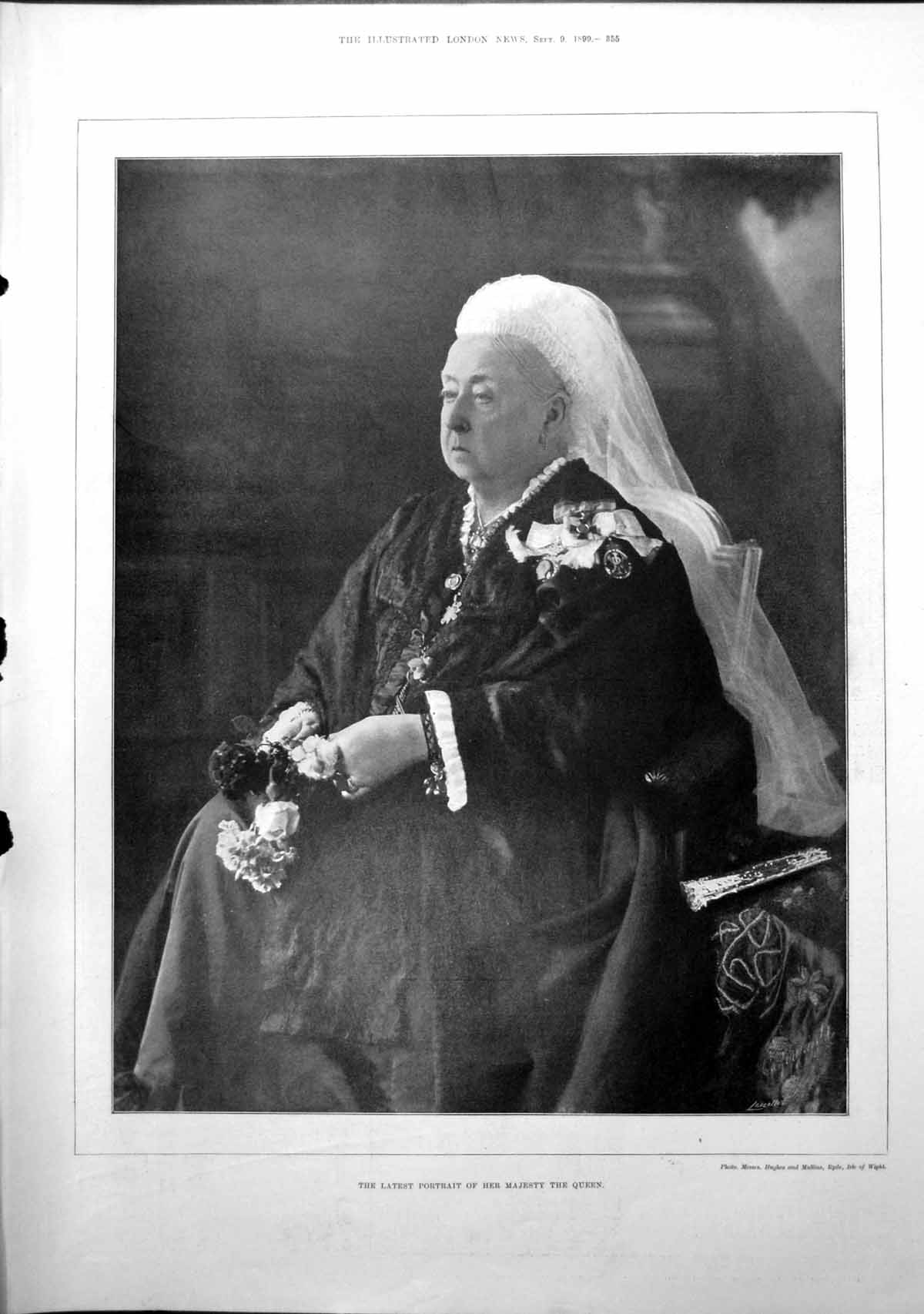 Antique Print Portrait Queen Liner Oceanic Horses Transvaal Detraining 1899