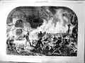 Old Antique Print Curee Aux Flambeaux Torchlight Scene Stag Hounds 1855 19th