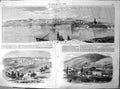 Antique Old Print Sebastopol Ordnance Wharf Balaclava Kamara Piedmontese 1855