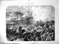 Original Old Antique Print Fall Sebastopol Capture Malakoff Tower 1855 19th