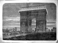 Old Queens Visit Paris Arc De Triomphe De L'Etoille Illuminated 1855 Victorian