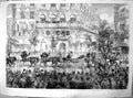 Antique Old Print Queens Visit Paris Procession Boulevards Des Italiens 1855