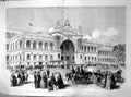 Old Antique Print Palace Industry French Exhibition Building Paris 1855 19th