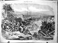 Old Antique Print Inundation Lyons People Drowning Buildings Damaged 1856 19th