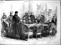 Antique Print Council War Paris Prince Napoleon Duke Cambridge Emperor 1856