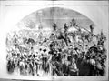 Old Antique Print Usual State Procession Her Majesty Open Parliament 1856 19th