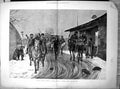Old Antique Print Russian Siers Entering Turkish Village During War 1878 19th