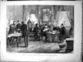 Antique Old Print Signing Treaty Peace Between Russia Turkey San Stefano 1878