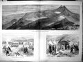 Antique Print War Turkish Russian Positions Kamarli Turkish Batteries 1878 19th
