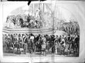 Original Old Antique Print Opening Crystal Palace Sydenham Ceremony Queen 1854