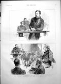 Antique Old Print Parnell Commission Royal Courts Justice Capt O'Shea 1888 19th