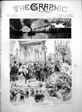 Antique Print Visit Channel Fleet Liverpool Ball Town Hall Bluejackets 1888