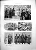 Antique Old Print Revolution Hayti Mausoleum Emperor Frederick Potsdam 1888