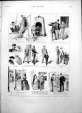 Old Print Cruise Mediterranean Yacht Victoria Posting Letter Malaga 1888 19th
