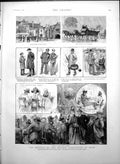 Antique Print Meeting British Association Bath Sydney Gardens Wraxall 1888 19th