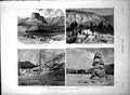 Antique Old Print Yellowstone Park Liberty Cap Narrow Guage Mount Evarts 1888