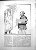 Antique Old Print Painters In Their Studios V Sir Je Millais Bart R A 1888 19th