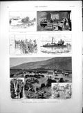 Old Print English Lake District Ambleside Ferry Windermere Hawkshead1888 19th