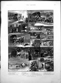Antique Print Midnight Trip Road Brighton Depot London Horses Croydon 1887 19th