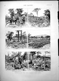 Old Print Ruby Mines District Upper Burma Gardner Guns Leerans Tribe 1887 19th