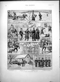 Antique Old Print Bavarian Christmas Journey High Road Travellers Leave 1887