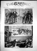 Antique Old Print Attempted Assassination M Jules Ferry Paris War Artist 1887
