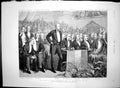 Antique Old Print Visit Lord Hartington Mr Goschen Dublin Marquis Ormond 1887