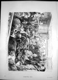 Antique Old Print Examination Wilfred Blunt Court House Woodford Ireland 1887