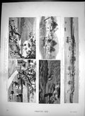 Original Old Antique Print French Occupation New Hebrides Havannah Harbour 1887