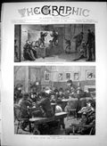 Old Antique Print Play Room Poor Islington Gymnasium Skittle Alley 1887 19th