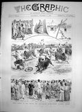 Antique Print Field Sports Argyll Sutherland Highlanders Colombo Ceylon1887