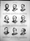 Original Old Antique Print New House Commons W Noble P Mahony R Yerburgh 1886