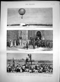 Antique Print Russian Army Manoeuvres Before Czar Brest Litewsk Poland 1886