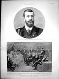 Antique Print Wedding Duke Michaelovitch Smoking Concert Empress India 1894