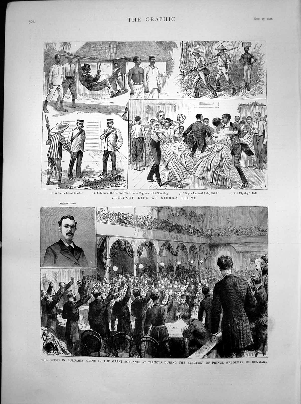 Old Military Life Sierra Leone Sobranie Tirnova Prince Waldemar 1886 Victorian