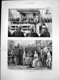 Antique Print Vice Chancellor Bacon Farewell Pineros Play Hobby Horse 1886 19th